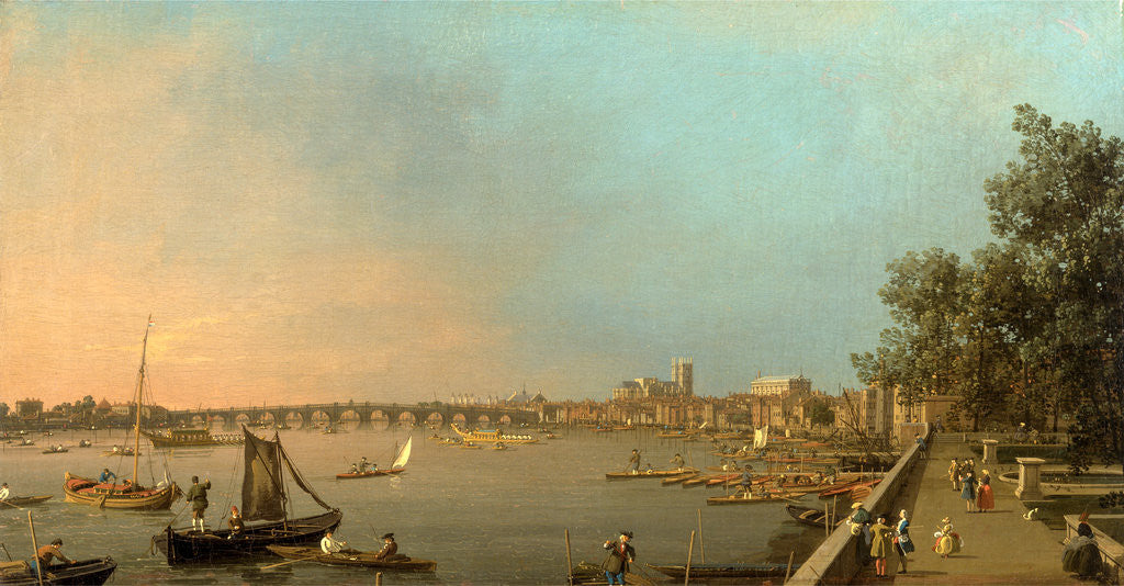 Detail of The Thames from the Terrace of Somerset House by Canaletto