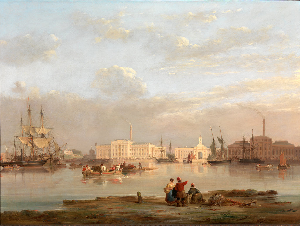 Detail of The Victualling Office, Plymouth by Nicholas Condy