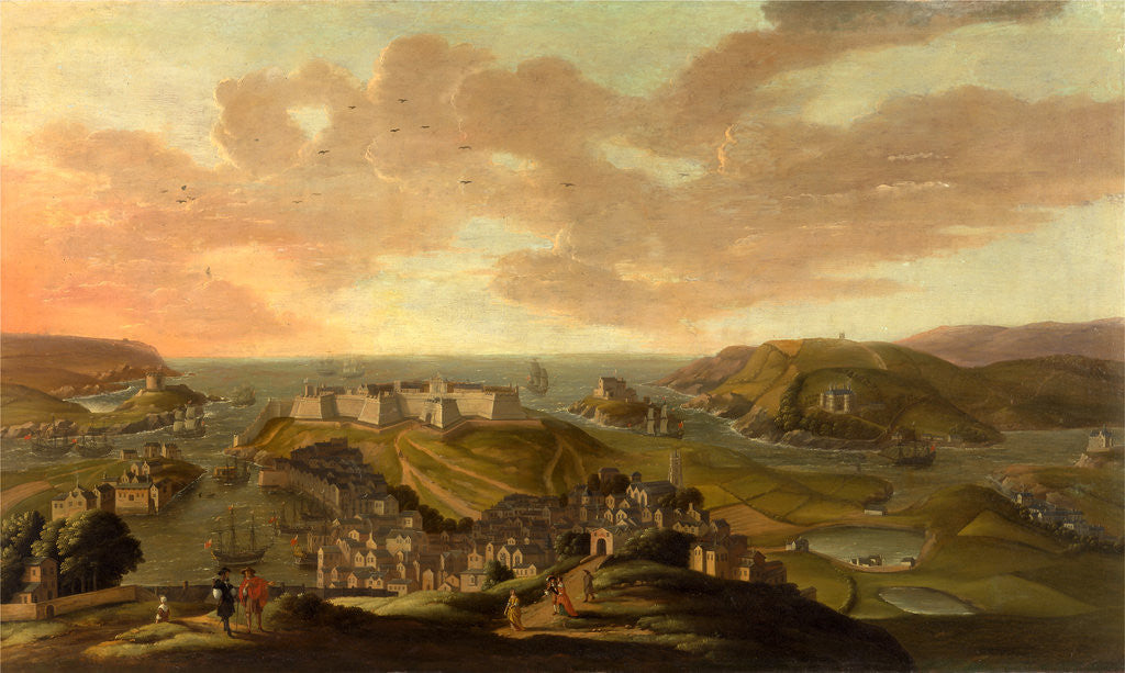 Detail of Plymouth by Hendrik Danckerts