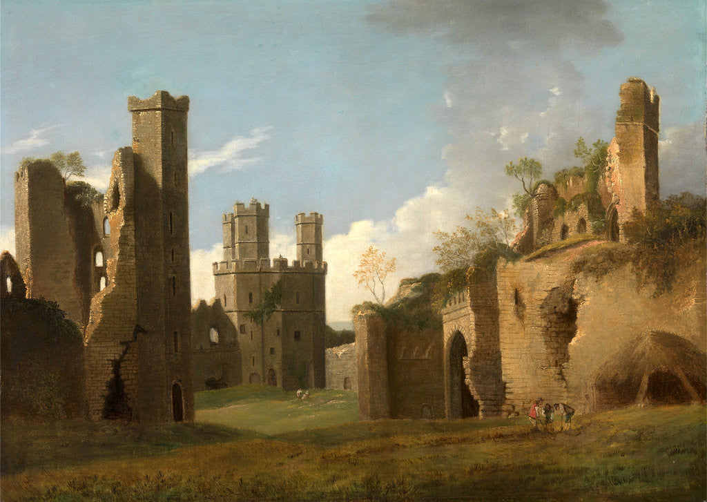 Detail of Caernarvon Castle by Joseph Farington