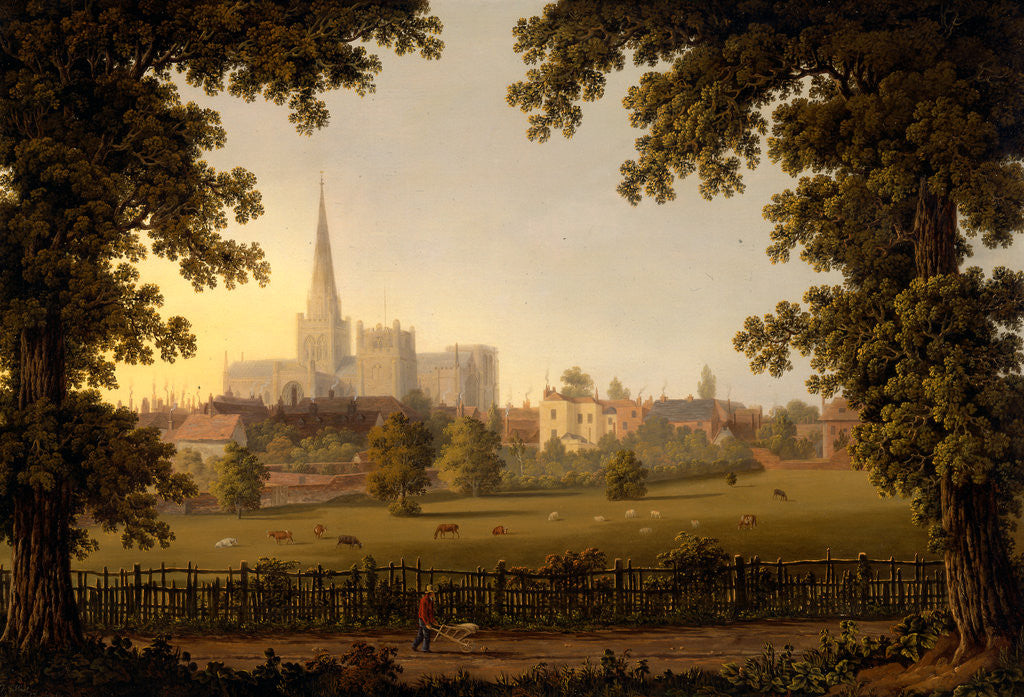 Detail of Chichester Cathedral by Joseph Francis Gilbert