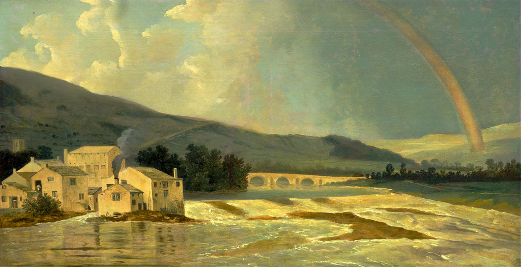 Detail of Otley Bridge on the River Wharfe by William Hodges