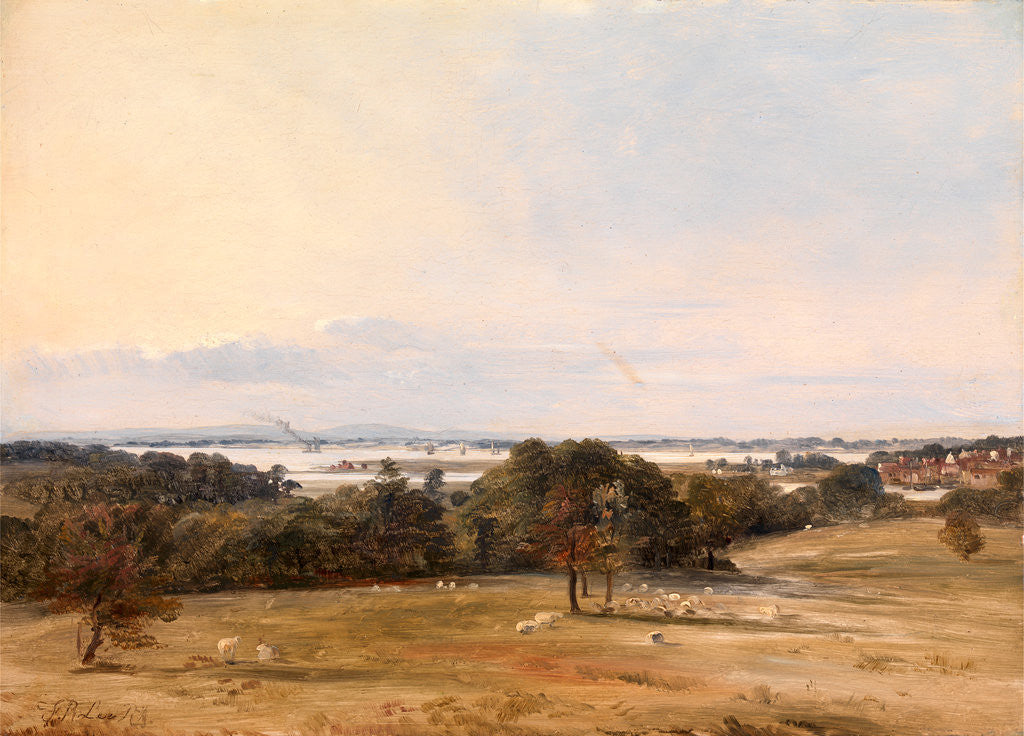 Detail of Southampton Water, near Hamble by Frederick Richard Lee