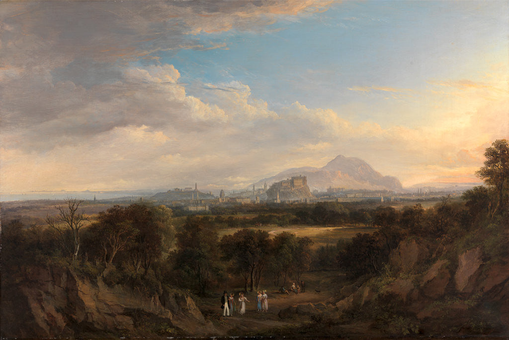 Detail of A View of Edinburgh from the West by Alexander Nasmyth