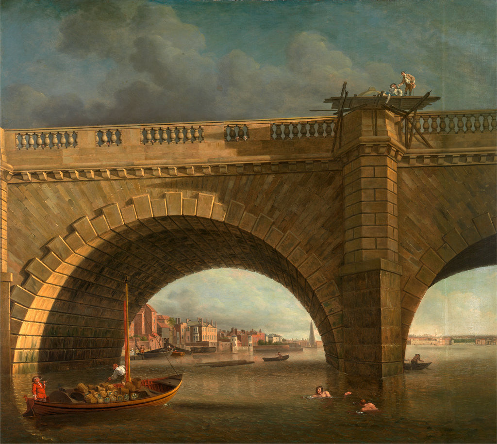 Detail of Arches of Westminster Bridge Westminster Bridge, London Samuel Scott, ca. 1702-1772 by Samuel Scott