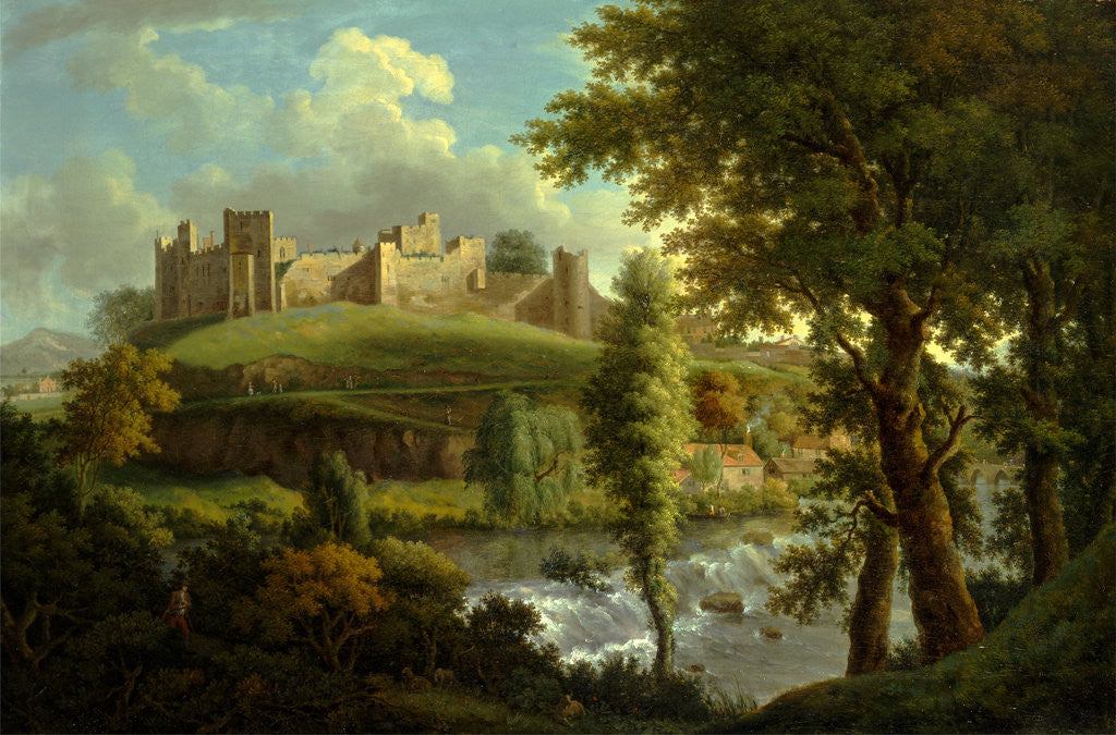 Detail of Ludlow Castle with Dinham Weir, from the South-West, Samuel Scott, ca. 1702-1772 by Samuel Scott