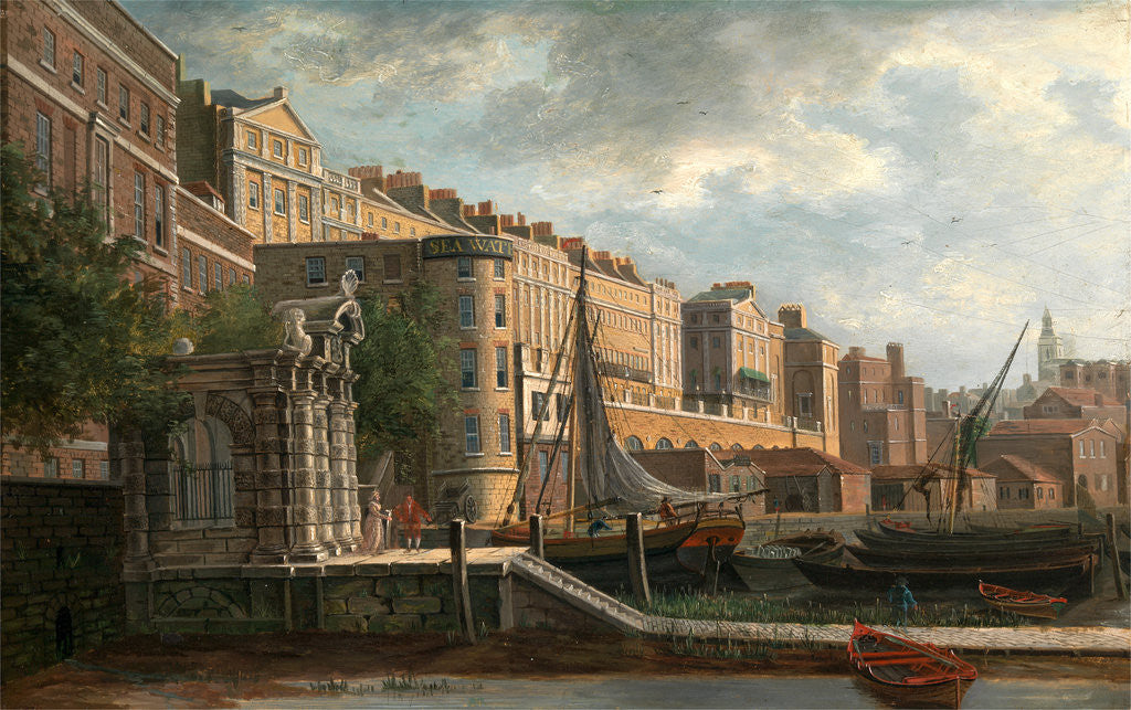 Detail of York Water-Gate and the Adelphi, Daniel Turner by Daniel Turner