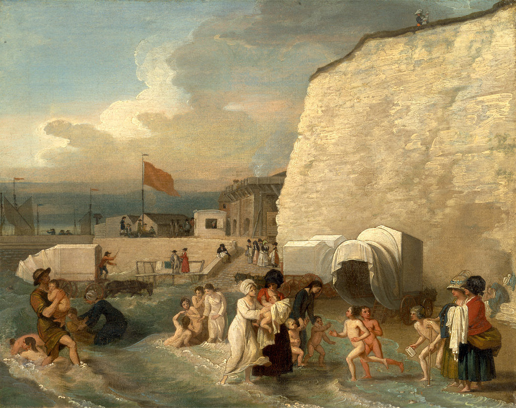 Detail of The Bathing Place at Ramsgate by Benjamin West
