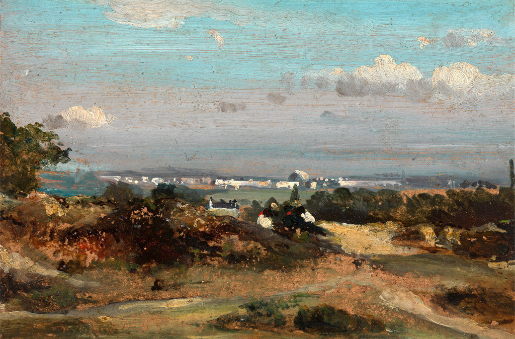 Detail of A View in Suffolk by Frederick W. Watts