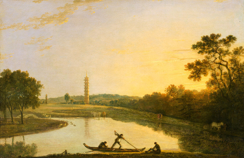 Detail of Kew Gardens: The Pagoda and Bridge by Richard Wilson