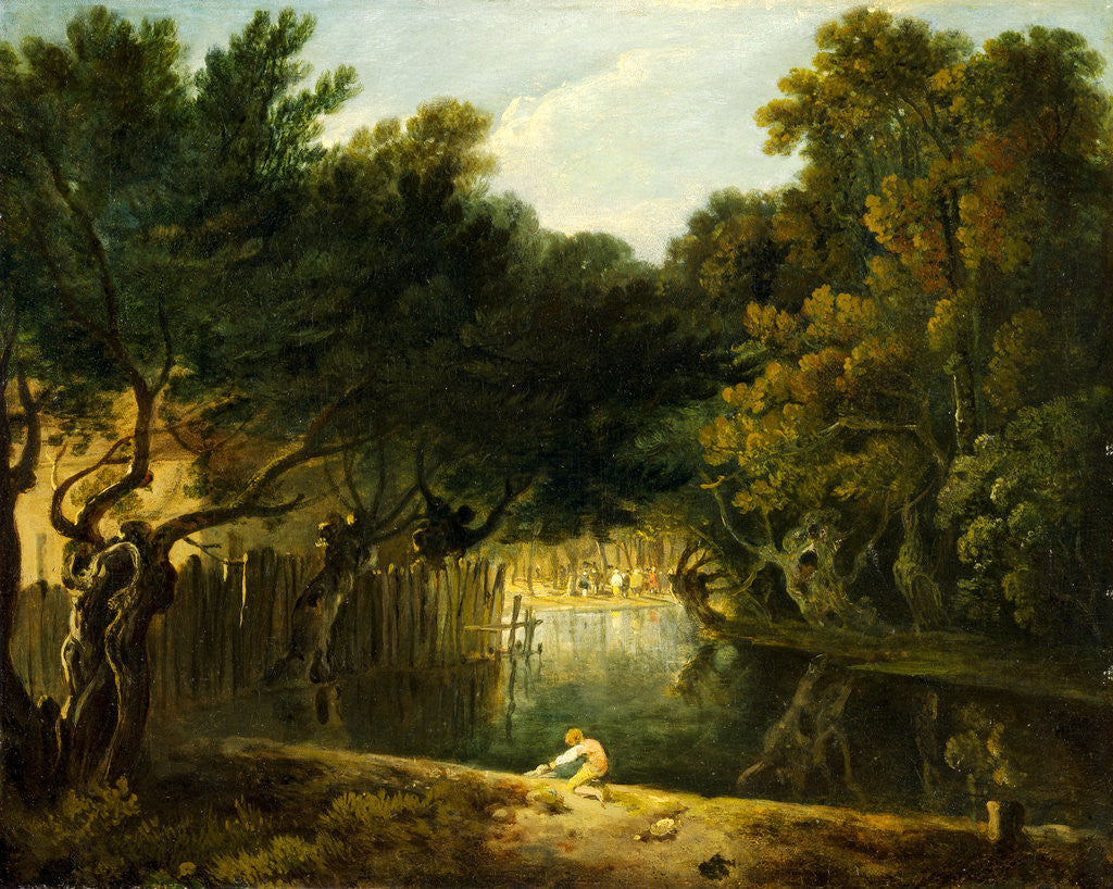 Detail of View of the Wilderness in St. James's Park by Richard Wilson