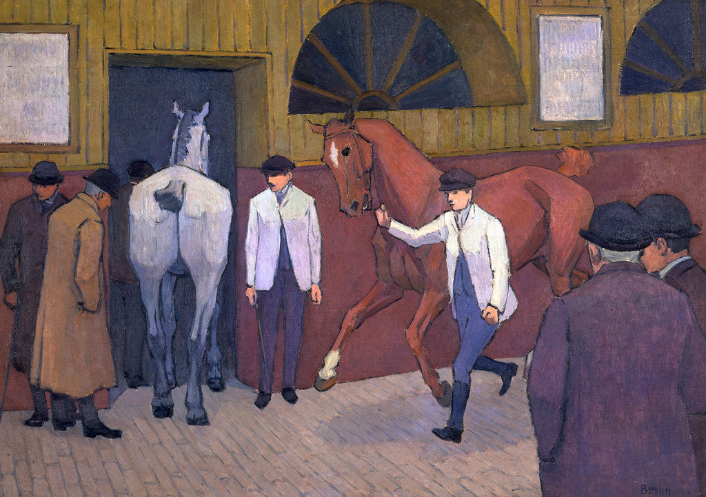 Detail of The Horse Mart by Robert Polhill Bevan