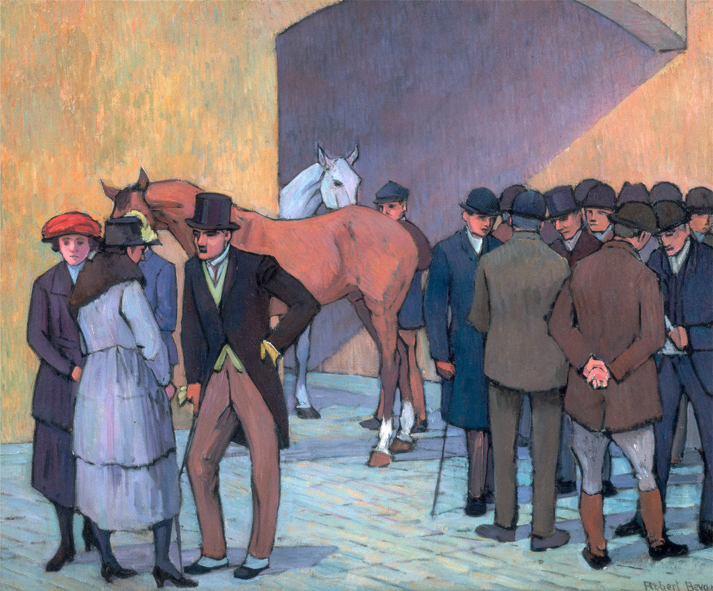 Detail of A Morning at Tattersall's by Robert Polhill Bevan