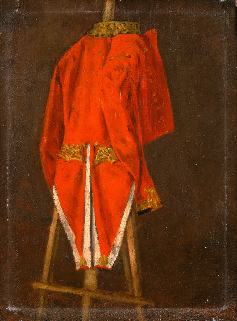 Detail of Study of a Coat Belonging to John, 11th Earl of Westmorland by Joseph Edgar Boehm