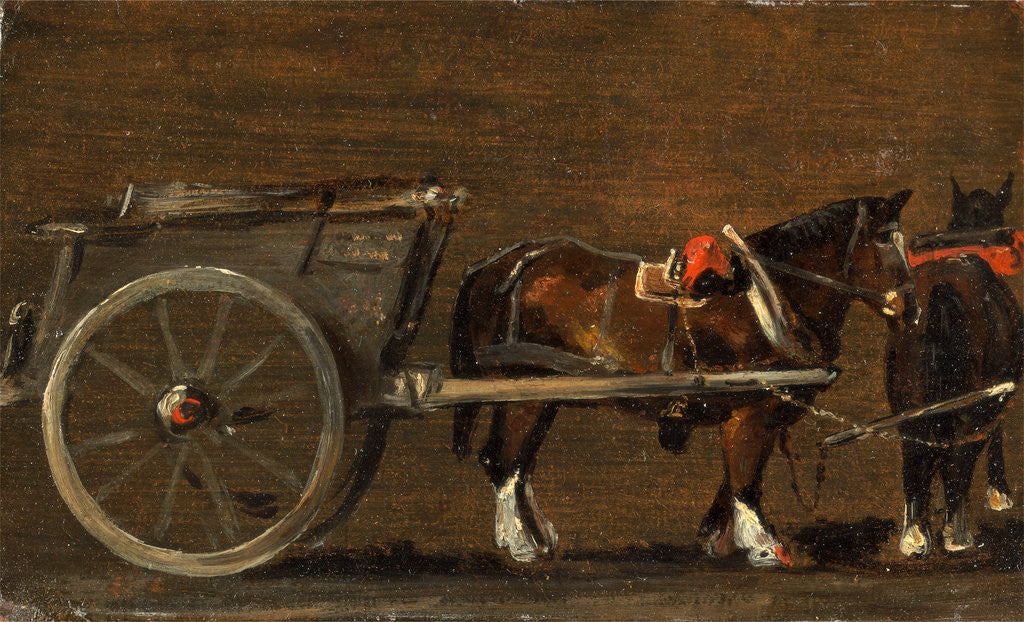Detail of Horse and Cart by John Constable