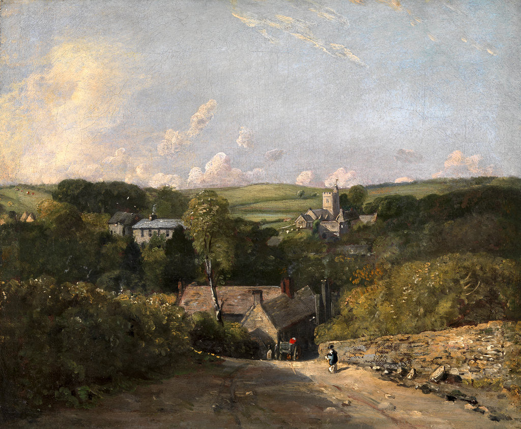 Detail of Osmington Village by John Constable
