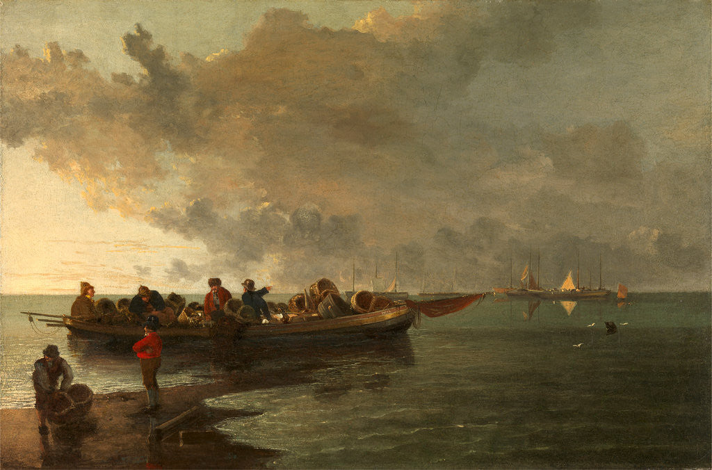 Detail of A Barge with a Wounded Soldier by John Crome