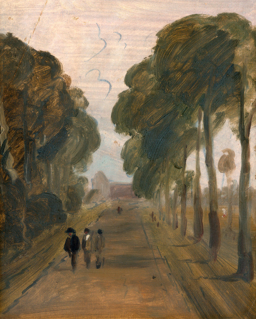 Detail of Avenue with Figures by Anonymous