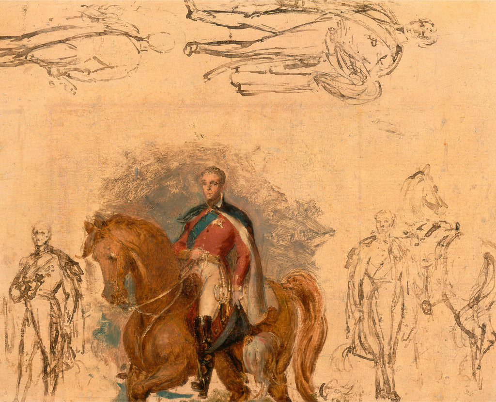 Detail of Studies for the Duke of Wellington by Sir George Hayter
