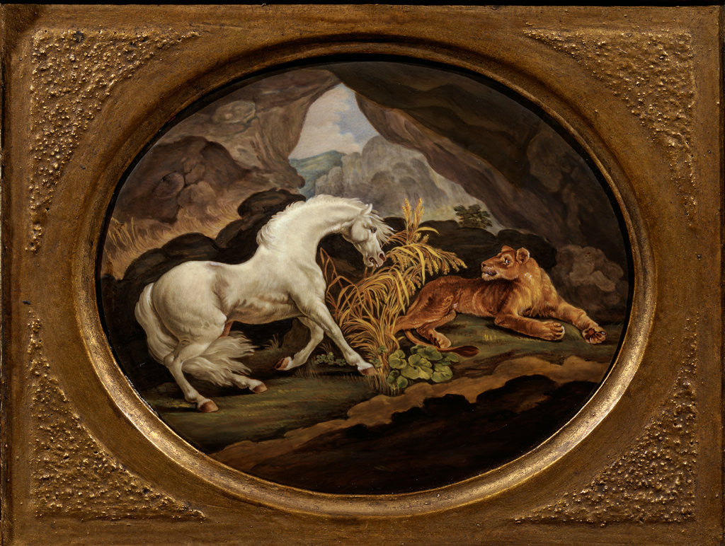 Detail of A Horse Frightened by a Lioness by Anonymous