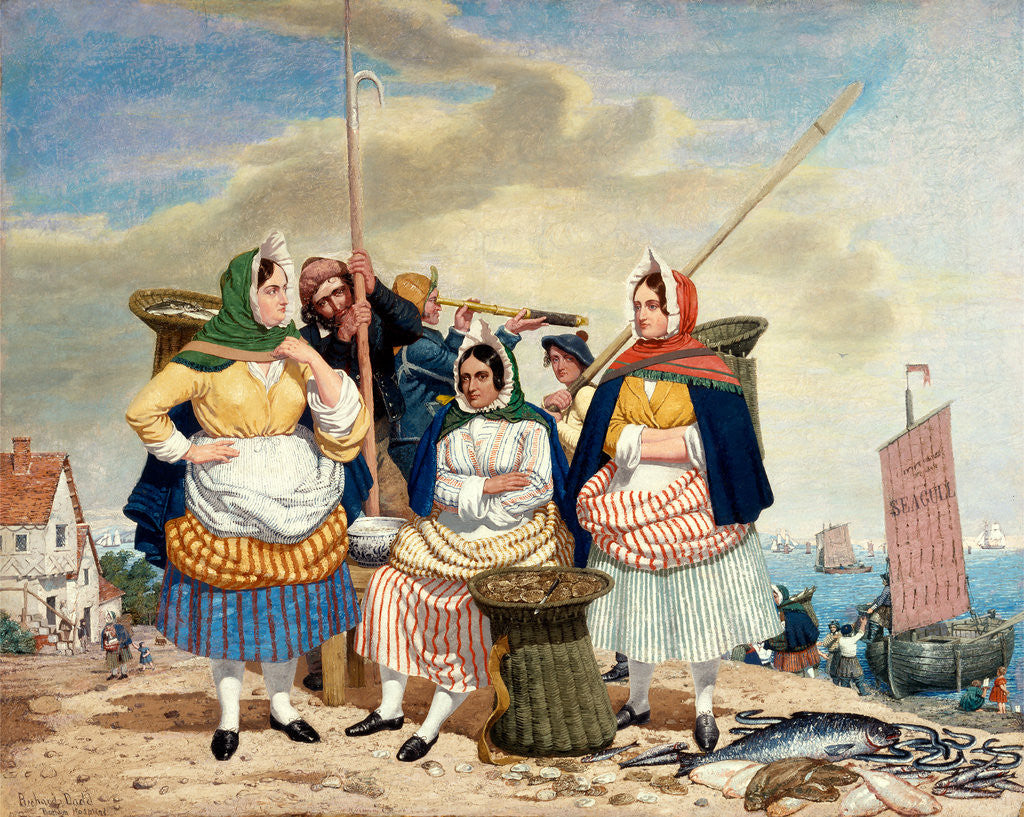 Detail of Fish Market by the Sea by Richard Dadd