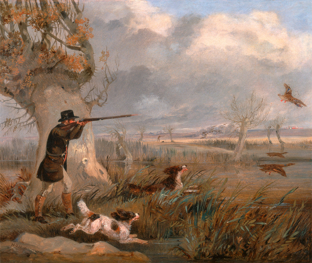 Detail of Duck Shooting by Henry Thomas Alken