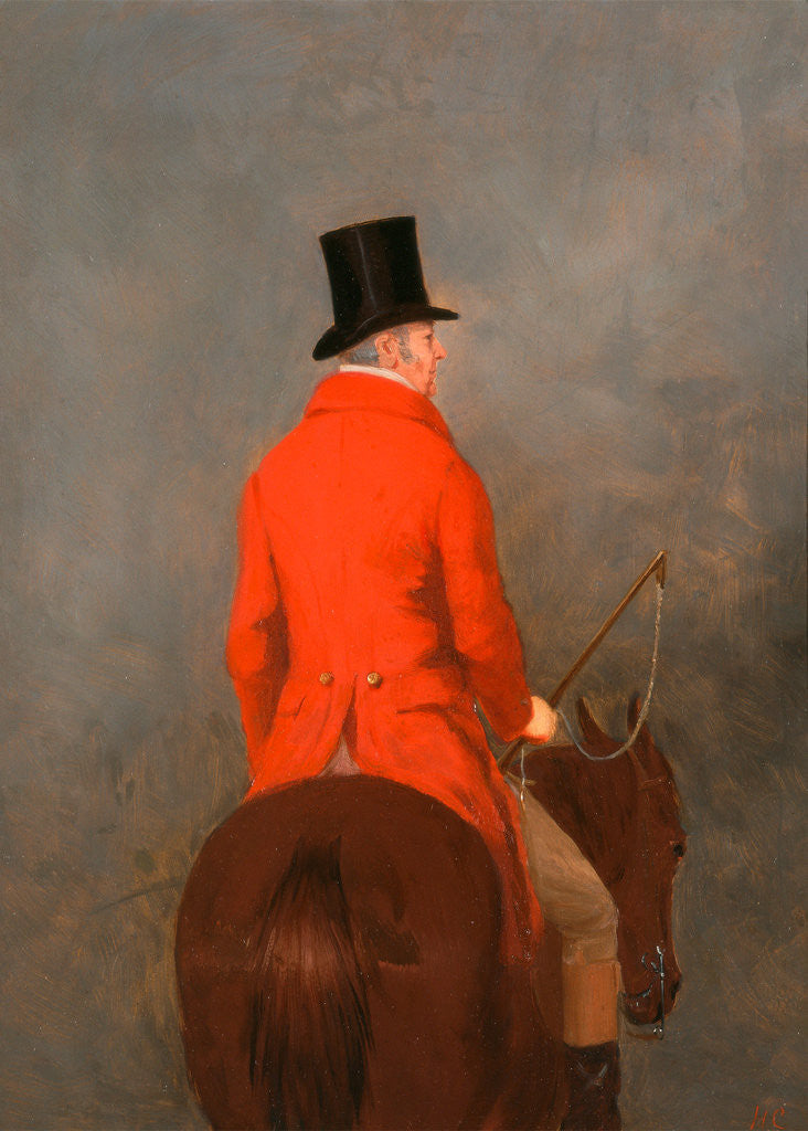 Detail of Portrait of Thomas Cholmondeley, 1st Lord Delamere, on His Hunter by Henry Calvert