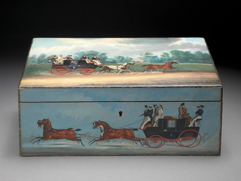 Detail of The Taglioni Coach and Other Scenes by Anonymous