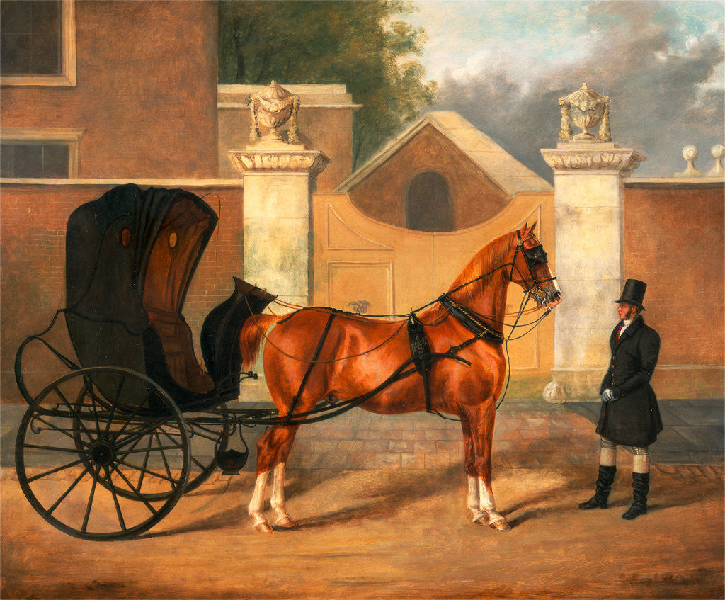 Detail of Gentlemen's Carriages: A Cabriolet by Charles Hancock