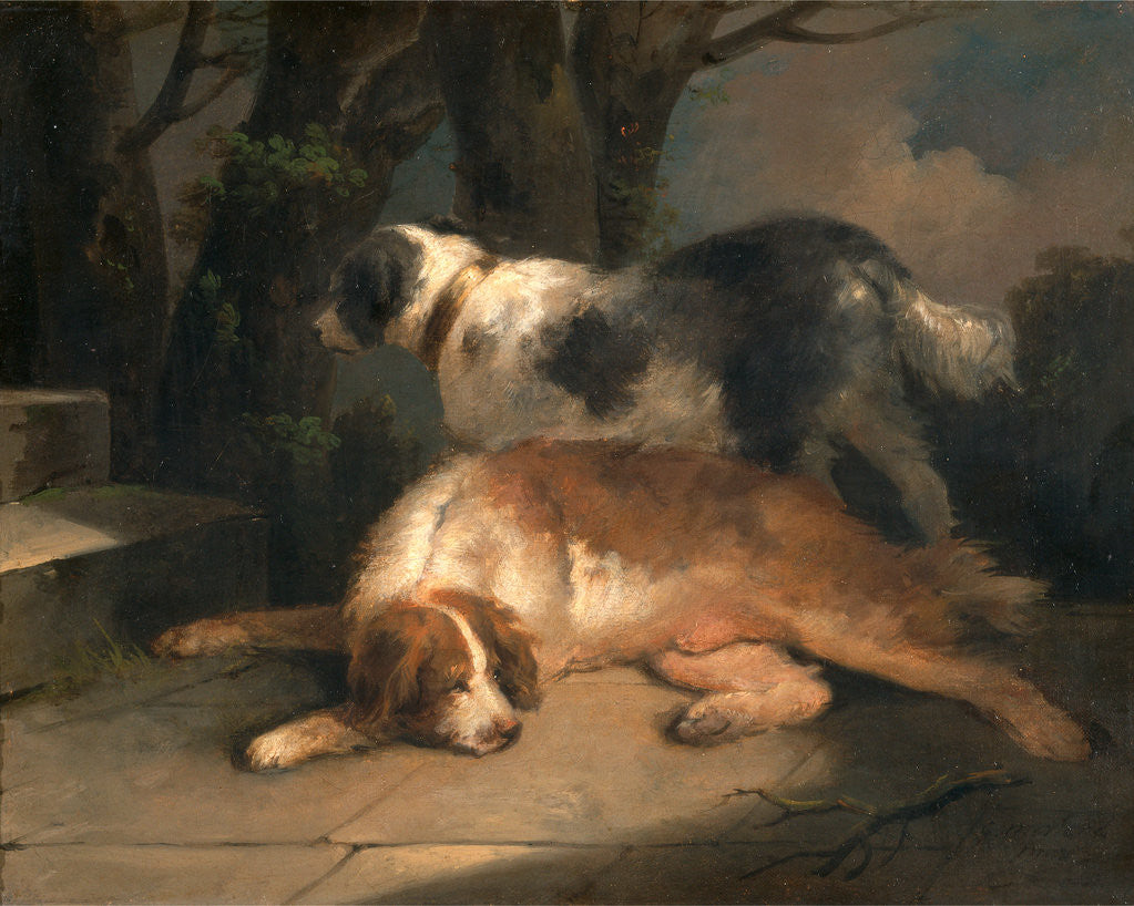 Detail of Setters Retrievers by George Morland
