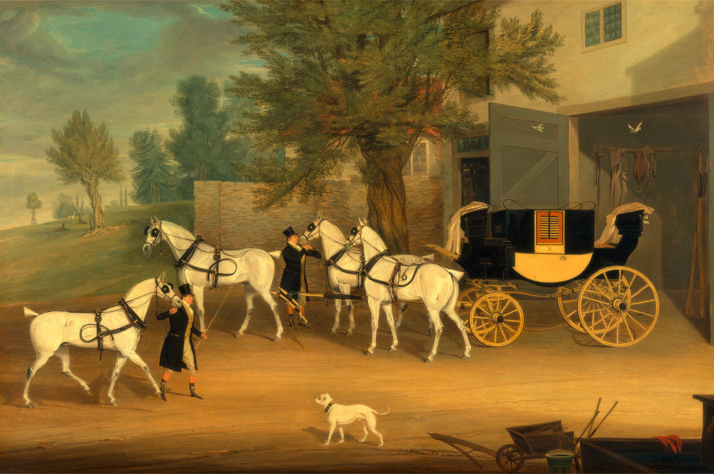 Detail of John Smith Barry’s Private Drag and Grey Team by James Pollard