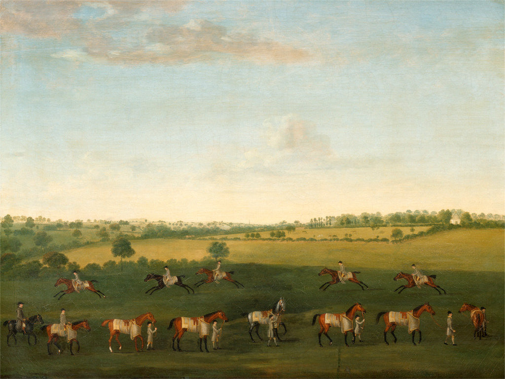 Detail of Sir Charles Warre Malet's String of Racehorses at Exercise by Francis Sartorius