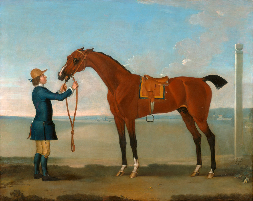 Detail of The Duke of Devonshire's Flying Childers Flying Childers with a Groom by James Seymour