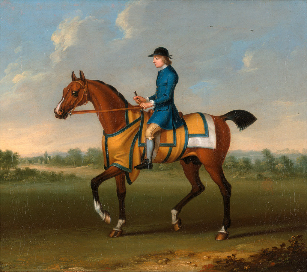 Detail of A Bay Racehorse with Jockey Up by James Seymour