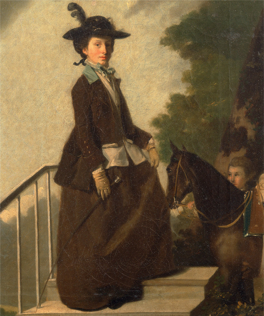 Detail of Elizabeth Bridgman, Sister of the Artist by Henry Walton