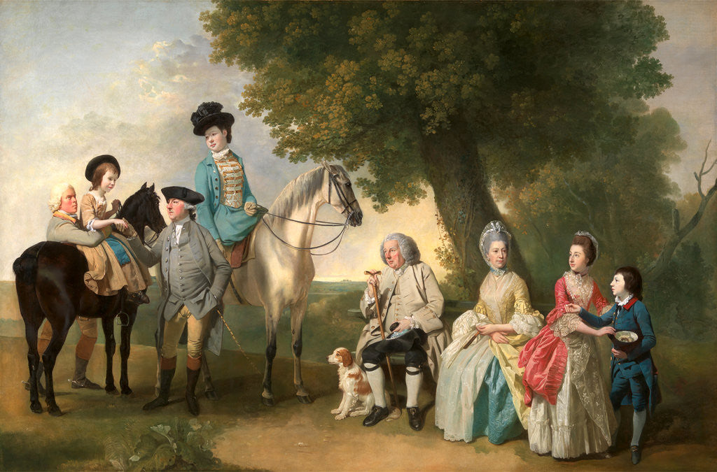 Detail of The Drummond Family by Johan Joseph Zoffany
