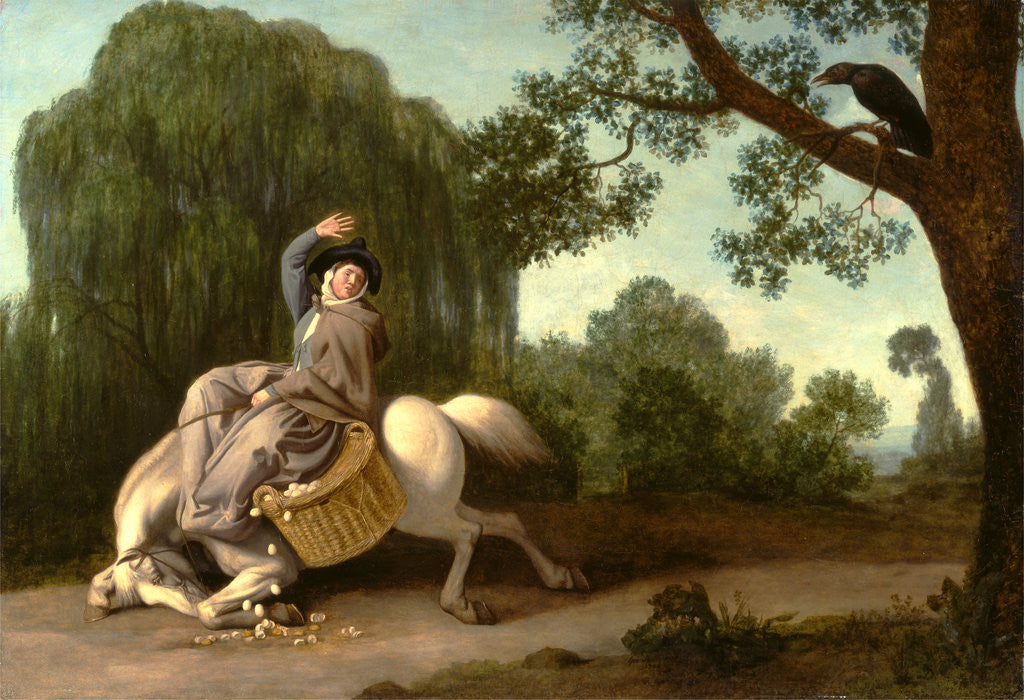 Detail of The Farmer's Wife and the Raven by George Stubbs