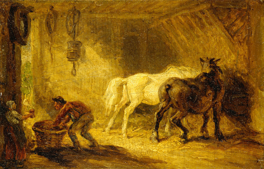 Detail of Interior of a Stable by James Ward
