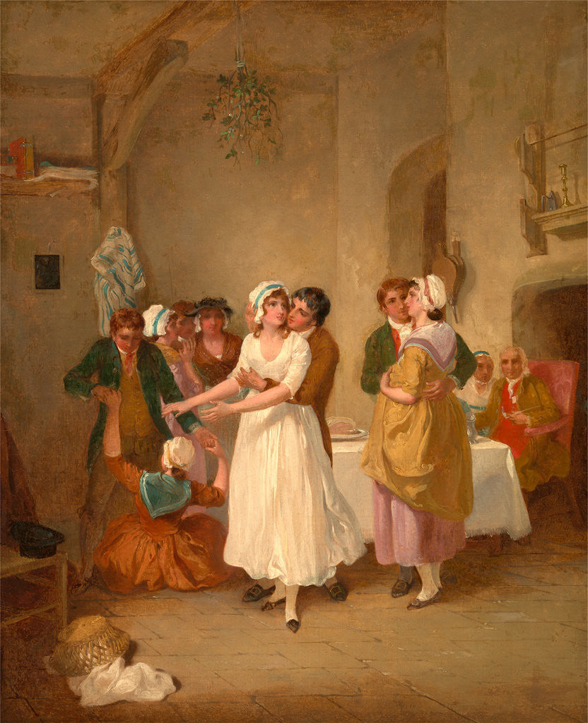 Detail of The Mistletoe Bough by Francis Wheatley