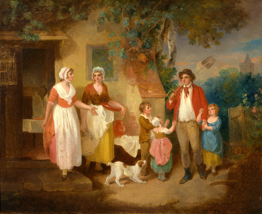 Detail of Evening by Francis Wheatley