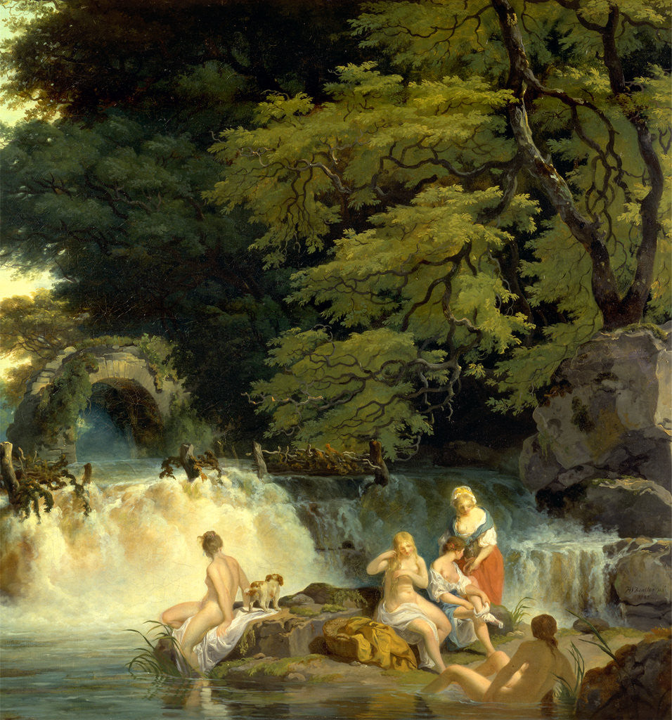 Detail of The Salmon Leap by Francis Wheatley