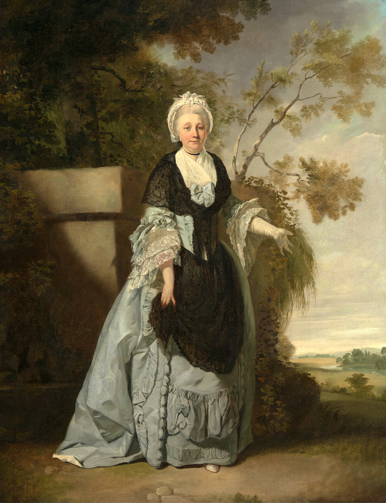 Detail of Mrs. Bentley by Francis Wheatley