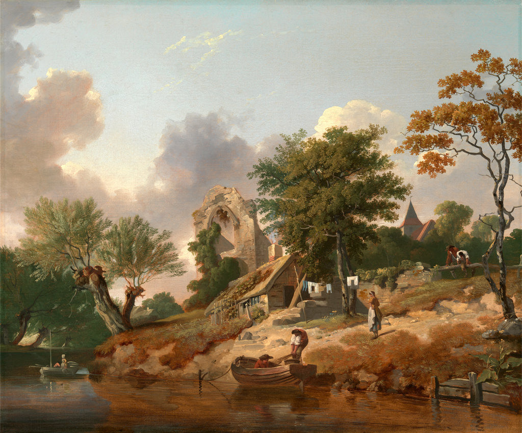 Detail of View on the Medway by Francis Wheatley