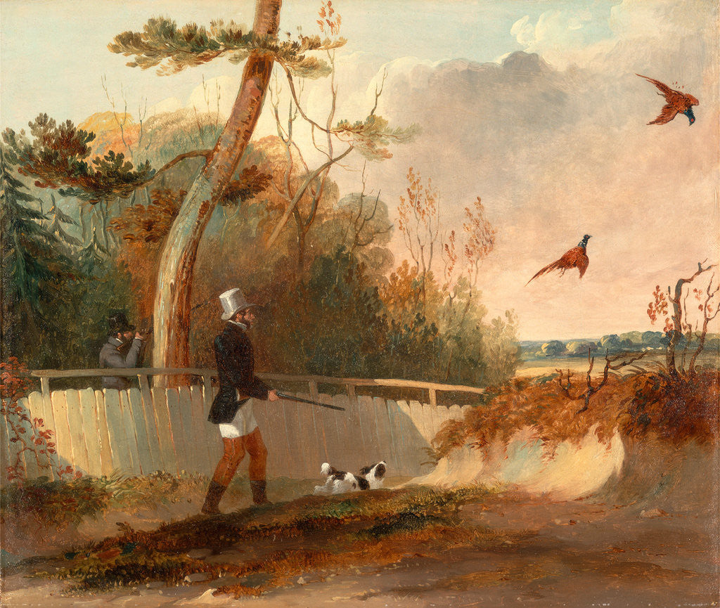 Detail of Pheasant Shooting, Samuel John Egbert Jones by Egbert Jones