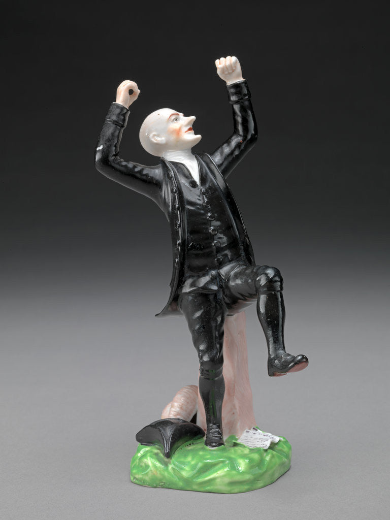 Detail of Ceramic Dr. Syntax: Losing His Temper by Anonymous