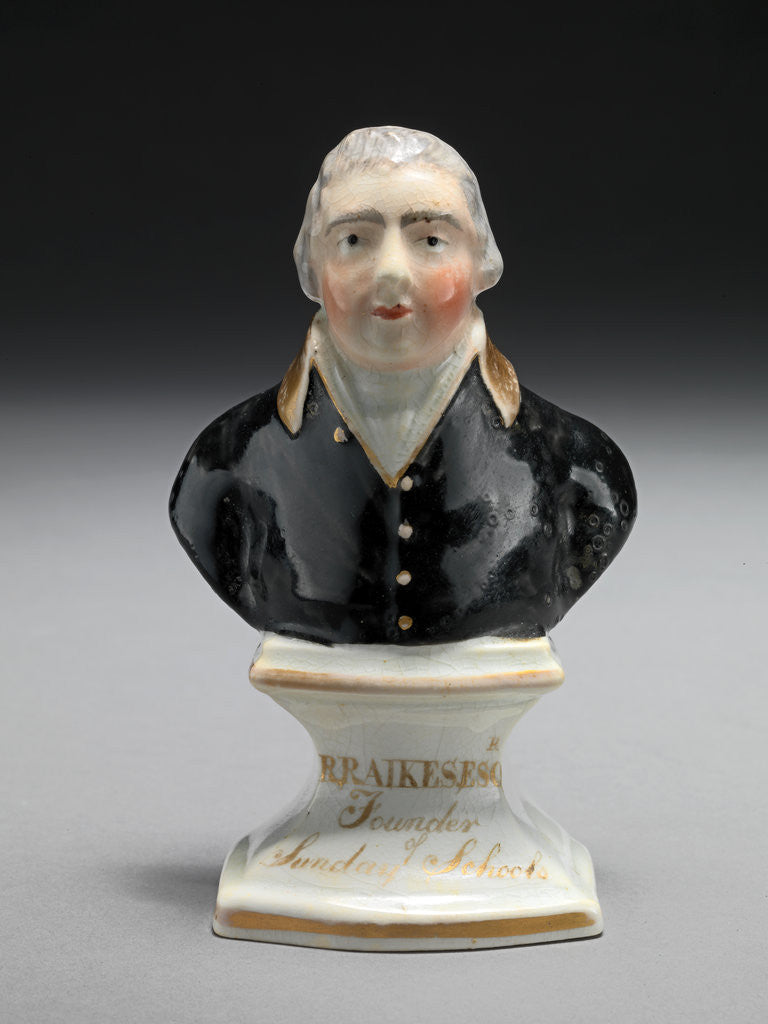 Detail of Ceramic Bust of R. Raikes, Esq. by Anonymous