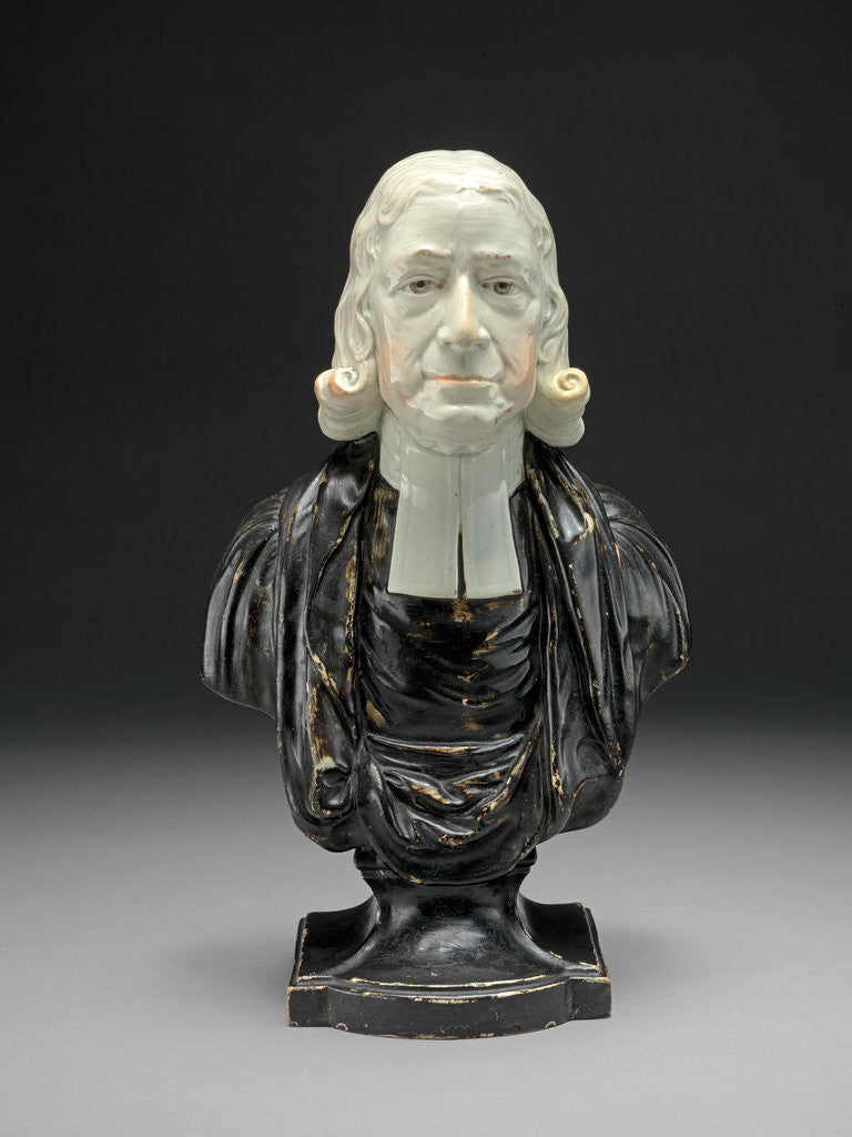 Detail of Ceramic Bust of the Reverend John Wesley by Anonymous