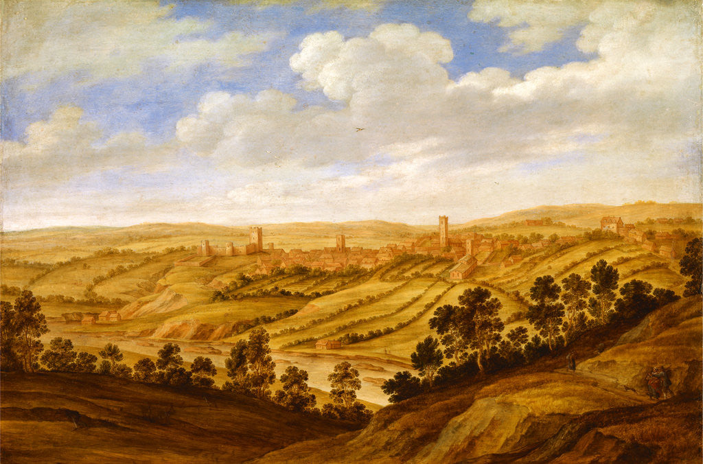 Detail of Richmond Castle, Yorkshire by Alexander Keirincx