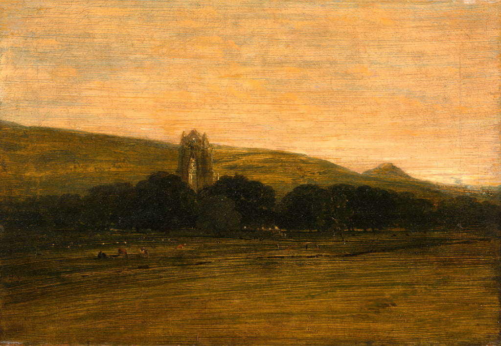 Detail of Guisborough Priory by Thomas Girtin