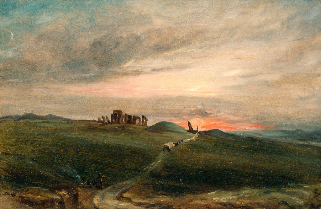 Detail of Stonehenge at Sunset by Anonymous
